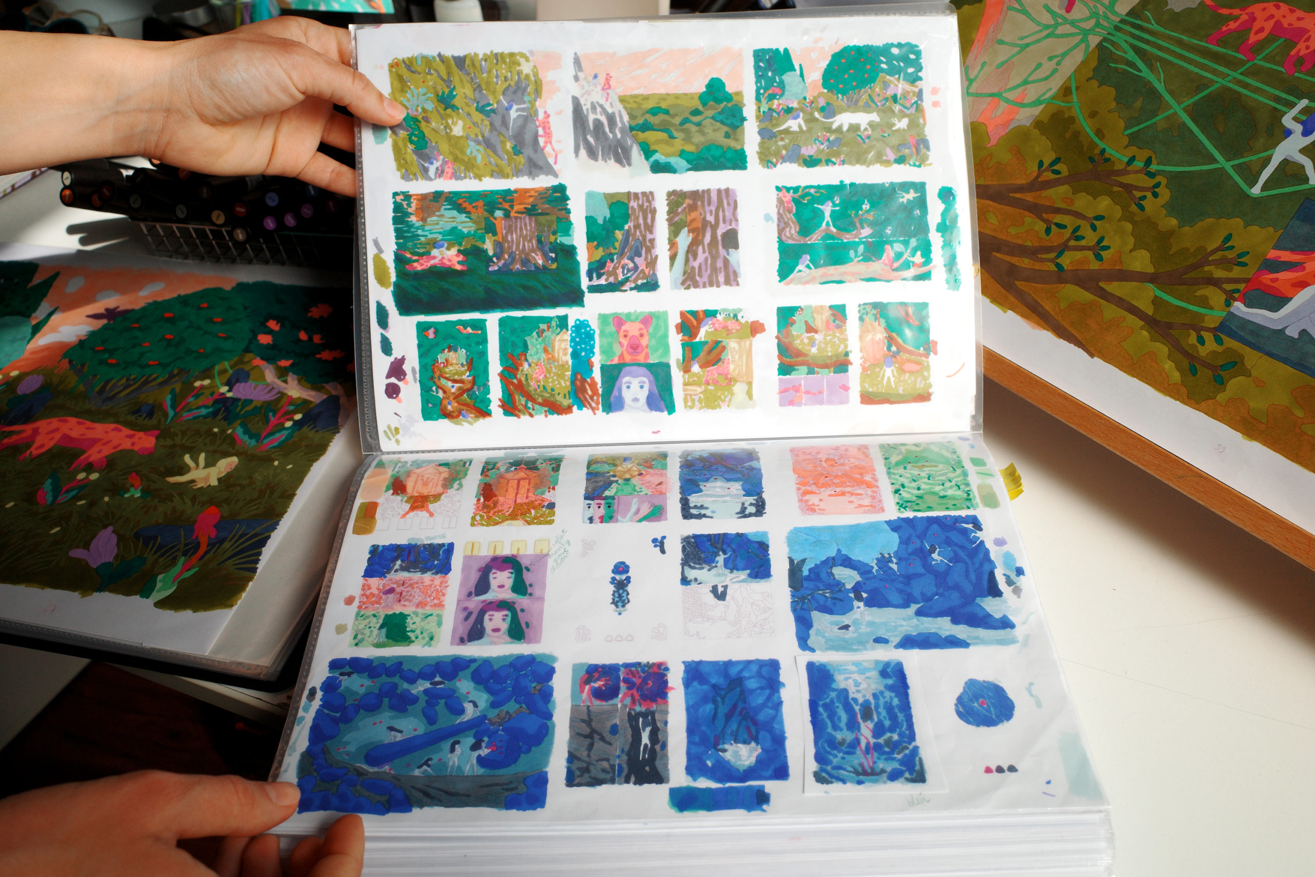 Colorscript Extrait de La Cavale de Rose Le Bescond et Lucile Birba, éditions Panthera