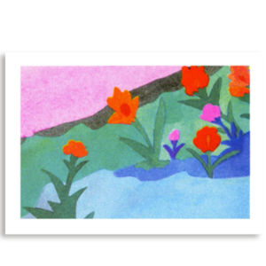 Print A6 Les Trois compagnes Bourgeonner
