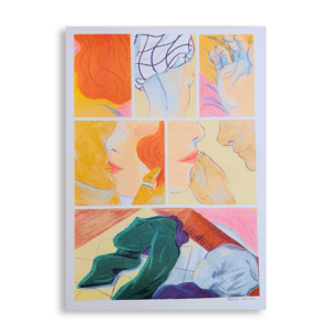 Print A4 Louise en quatre saisons Bisous